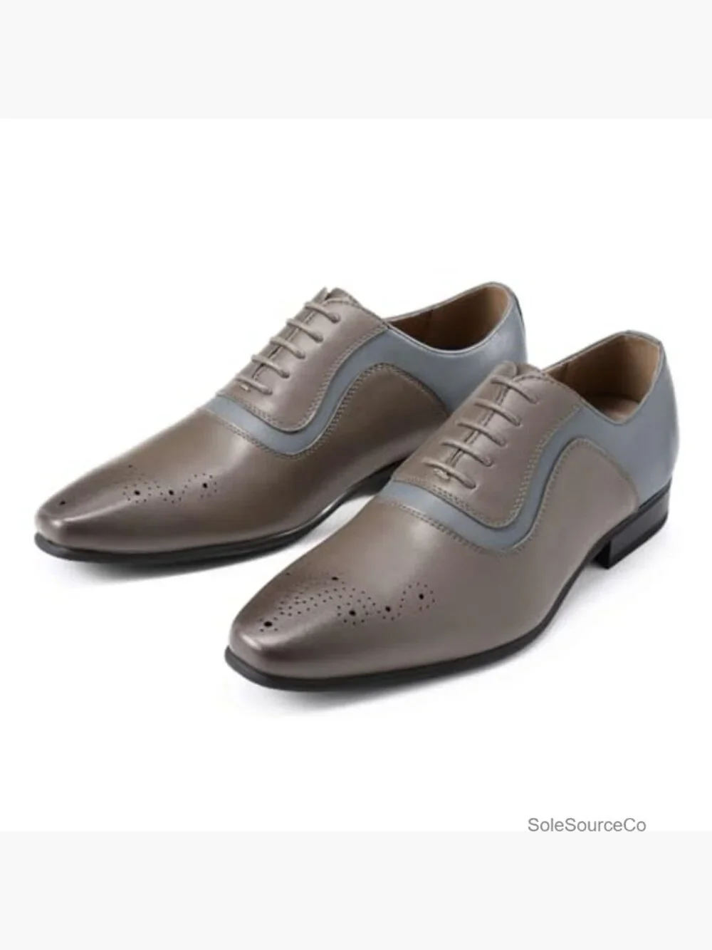 Men's Dress Oxfords Cap Toe Formal Shoes Lace Up Non-Slip Sole Cushioned Insole